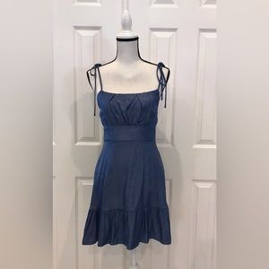 Speechless Jean Color Spaghetti Strap Dress NWT size M